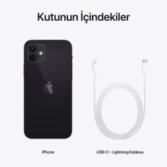 APPLE iPhone 12 64 Gb Akıllı Telefon Siyah (MGJ53TU/A)