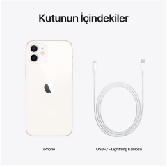 Apple iPhone 12 64 Gb Akıllı Telefon Beyaz MGJ63TU/A