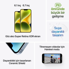 APPLE iPhone 14 128 Gb Kırmızı Akıllı Telefon MPVA3TU/A