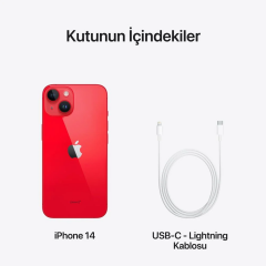APPLE iPhone 14 128 Gb Kırmızı Akıllı Telefon MPVA3TU/A