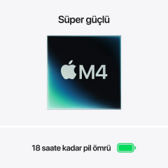 MacBook Air MC6V4TU/A M4 24Gb-512Gb Ssd-Liquid Retina-13.6inc-Gök Mavisi