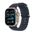 Apple Watch Ultra 2 GPS + Cellular 49mm Natural Titanium Case with Navy Ocean Band 2024 MX4D3TU/A