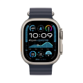 Apple Watch Ultra 2 GPS + Cellular 49mm Natural Titanium Case with Navy Ocean Band 2024 MX4D3TU/A