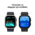 Apple Watch Ultra 2 GPS + Cellular 49mm Natural Titanium Case with Navy Ocean Band 2024 MX4D3TU/A