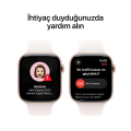 Apple Watch Series 10 GPS 46mm Rose Gold Aluminium Case with Light Blush Sport Band - S/M MWWT3TU/A