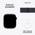 Apple Watch Series 10 GPS 46mm Jet Black Aluminium Case with Ink Sport Loop MWWR3TU/A