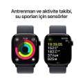 Apple Watch Series 10 GPS 46mm Rose Gold Aluminium Case with Plum Sport Loop MWWV3TU/A