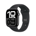 Apple Watch Series 10 GPS 42mm Jet Black Aluminium Case with Black Sport Band - S/M MWWE3TU/A