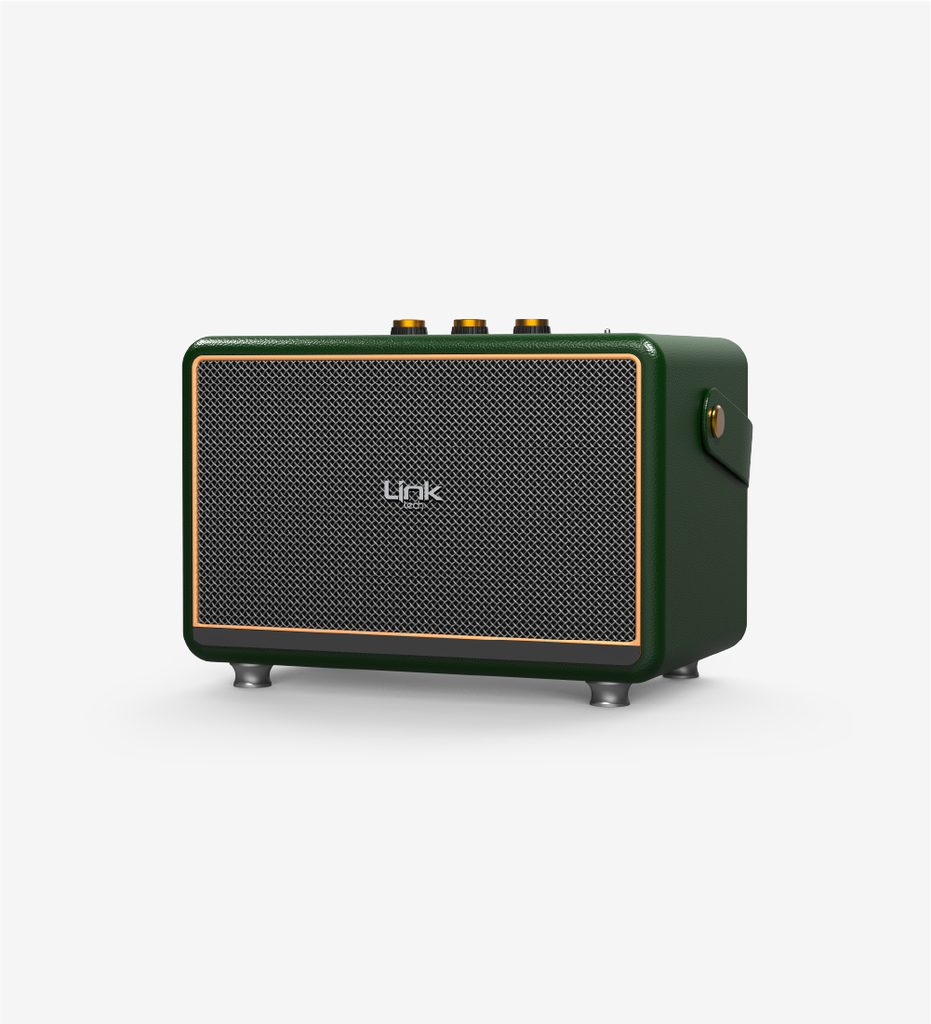 Linktech M408 Premium Mikrofonlu 100W Retro Bluetooth Hoparlör